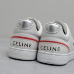 𝐂𝐄𝐋𝐈𝐍𝐄 思琳𝟐𝟎𝟐𝟑/𝐒𝐒新款撞色条纹小白鞋  继Celine熊猫鞋成为很多男生的最爱之后 🔥火爆推出新的配色版型 整体设计简约和经典配色 标志性CELINE 凯旋门镂空LOGO压纹绑带搭配活力色彩 许魏洲、梁靖康自在演绎，定格活力韵律 Size：女码35-40 男码39-44M - Image 9