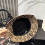 FENDI floral letter fisherman hat, FD's floral fisherman hat is really stylish, super popular fisherman hat, see the popular collection of fashionable and versatile all year round 🉑 Wearing a huge outfit is easy to match 🥰 - Image 4