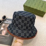 Original order qualityGUCCI Guqi Fisherman's Hat 👒 The new Gucci fisherman hat on the official website is on the rise, with exquisite craftsmanship and high-end atmosphere! Low profile luxury, easy to carry! Run volume! - Image 2