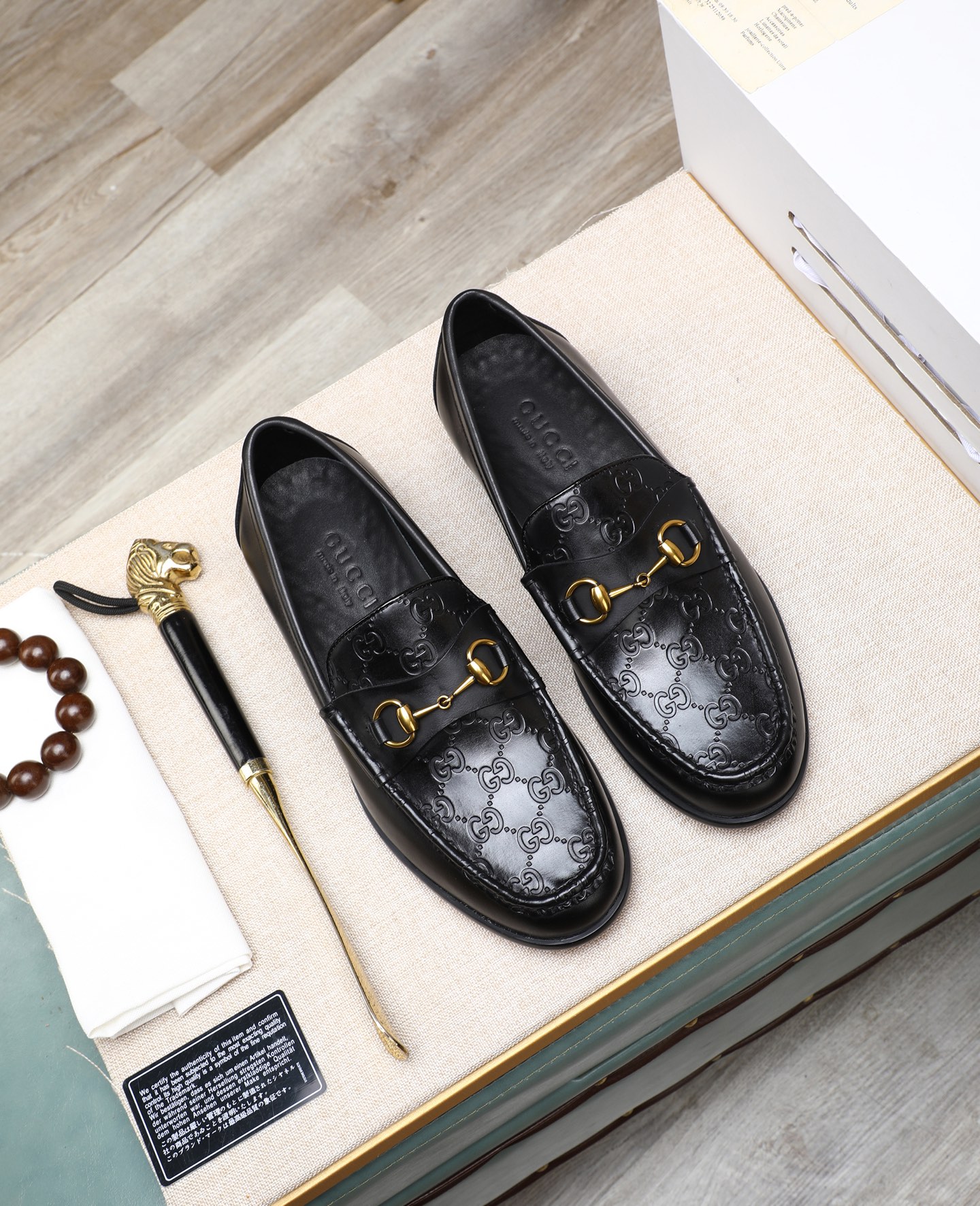 Gucci leather shoes, loafers