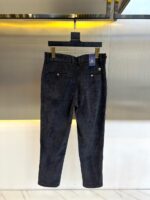 The latest men's casual corduroy trousers from 1V Vuitton and SS for autumn and winter, featuring classic slanted pockets and a small straight cut silhouette, are a must-have item for fashionable men's wardrobes! Men's business and leisure versatile and simple style! Fashionable, simple and versatile pants, regardless of body shape or age, any man can wear them with a sense of fashion! Customized from the original factory, made of high-end high gram heavy fleece pure cotton fabric, the fabric feels smooth and soft, with a strong sense of drape. It is super comfortable and skin friendly to wear, which is the high-end texture that can only be reflected by the original fabric and craftsmanship! The three-dimensional slim fit cut design is very suitable for Asian body shapes to wear. It is a pair of pants with a very high-end appearance, definitely a pair of pants that looks explosive, perfect for both business and leisure! 28-38 (without 35, 37) - Image 2