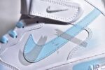 ▪️细节鉴定
NK Air Force 1'07 Mid 天蓝色 手绘断裂 三勾阴影 空军一号 - Image 3