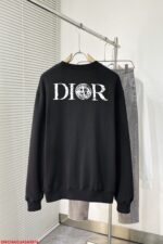 I374 DR 🔥 Dior DR 2025ss new heavyweight round neck hoodie is shipped!! Customized pure cotton fabric paired with current popular heavy industry craftsmanship, fine wiring, comfortable and super handsome upper body, unisex, size M-3XL - Image 3