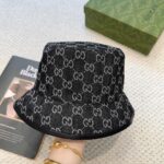 Original order qualityGUCCI Guqi Fisherman's Hat 👒 The new Gucci fisherman hat on the official website is on the rise, with exquisite craftsmanship and high-end atmosphere! Low profile luxury, easy to carry! Run volume! - Image 2