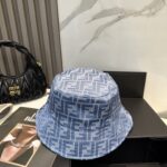 FENDI floral letter fisherman hat, FD's floral fisherman hat is really stylish, super popular fisherman hat, see the popular collection of fashionable and versatile all year round 🉑 Wearing a huge outfit is easy to match 🥰 - Image 3