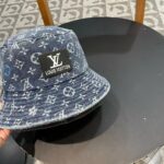 LV 新款牛仔渔夫帽 新工艺面料，巨遮脸！一年四季都可以戴材质 57cm - Image 4