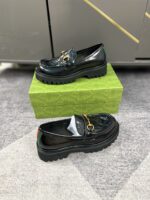 Gucci leather shoes, loafers - Image 4