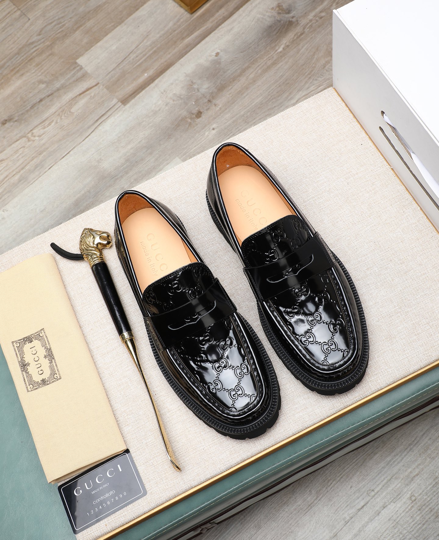 Gucci leather shoes, loafers