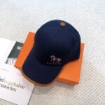 💰新款出货 HERMÈS (爱马仕)最新款原单棒球帽，拼色H，正品开模订制，原版透气帆布面料+原厂精钢调节扣，做工细致，时尚帅气质量超赞！ - Image 8