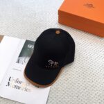 💰新款出货 HERMÈS (爱马仕)最新款原单棒球帽，拼色H，正品开模订制，原版透气帆布面料+原厂精钢调节扣，做工细致，时尚帅气质量超赞！ - Image 6