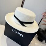 💰 whiteGucci new wool top hat, flat top hat, made of 100% wool fabric 🦙%， Head circumference 57cm - Image 6