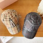 Burberry 🌸 Official website synchronized online 🎊  Korean version of new British style custom 1:1 original single quality unisex baseball cap with American craftsmanship, cotton and linen geological fabric, high version quality 🔥🔥🔥 - Image 9