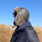 Gucci Gucci Leather Flying Hat Men's Autumn and Winter Warm Lei Feng Hat with Thick Velvet Ear Protection Hat Men's Cycling Cold Hat Trend - Image 2
