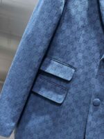 GUCCI 2025ss Spring and Autumn new suit, high-end version! Customized fabrics for counters have high breathability and comfort, impeccable details, and brand element design concepts, reflecting high quality. Delicate and soft to the touch! Presenting casual tailoring, the upper body design is superb! Size: 48-58 can be paired with a set - Image 6