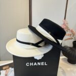 💰 whiteGucci new wool top hat, flat top hat, made of 100% wool fabric 🦙%， Head circumference 57cm - Image 9