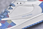 ▪细节鉴定
Travis Scott x Fragment Design x Air Jordan 1 Low OG SP AJ1 LV联名 五彩帆布 低帮文化休闲板鞋 - Image 3