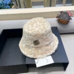 Gucci fisherman hat women's autumn and winter Korean version big head circumference plush warm ear protection hat looks small, windproof bucket basin hat - Image 3