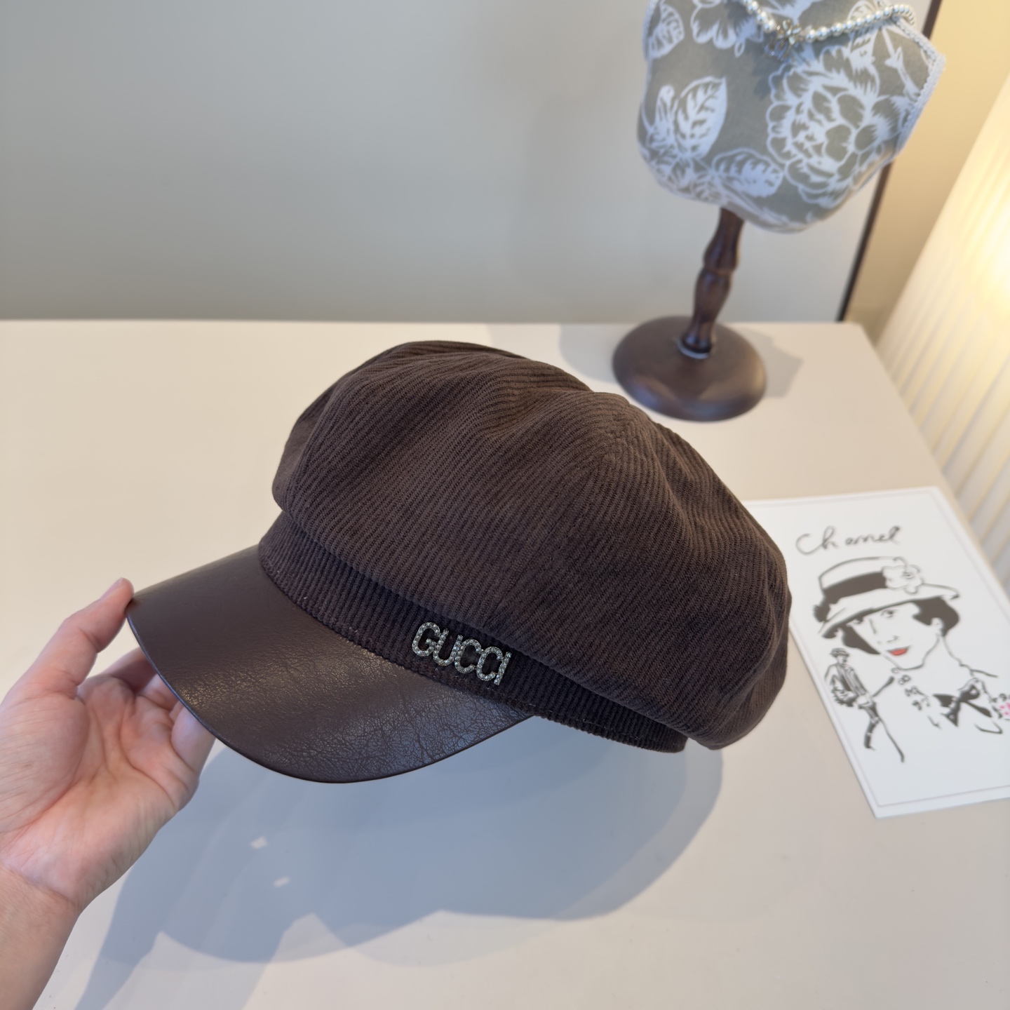 💰Gucci new ducktongue military cap, haute couture, head circumference 57cm