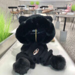 Gucci's new Korean version one-piece hat scarf, cute cycling scarf two-piece set, ear protection windproof hat, women's winter Lei Feng hat - Image 7