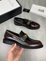 Gucci leather shoes, loafers - Image 4