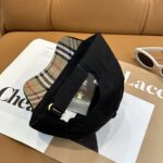 Burberry ☄️ Official website synchronized online 🎊  Korean version new British style customized 1:1 original single quality unisex baseball cap jacquard Meibang craft geological fabric high version quality 🔥🔥🔥 - Image 3
