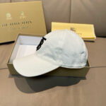 Comes with box and bag, Burberry counter popular original baseball cap, 1:1 mold customization, 3D embroidery, exquisite and flawless! 100% pure cotton fabric, meticulous workmanship, original factory quality, exclusive physical photography. - Image 3