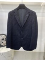 Dijia's new men's casual wool suit jacket for autumn 2025, made of high-end custom high-density suit fabric. The finished garment has been treated with silk gloss, making it super soft and comfortable, with an excellent texture. Fashionable and stylish upper body, meticulously crafted. The visual effect is super strong. Original tailoring at the counter, all original hardware accessories, and a unique trendy item in the wardrobe. Size: M-3XL 178 140kg L slim fit, maximum weight for wearing 190kg - Image 2