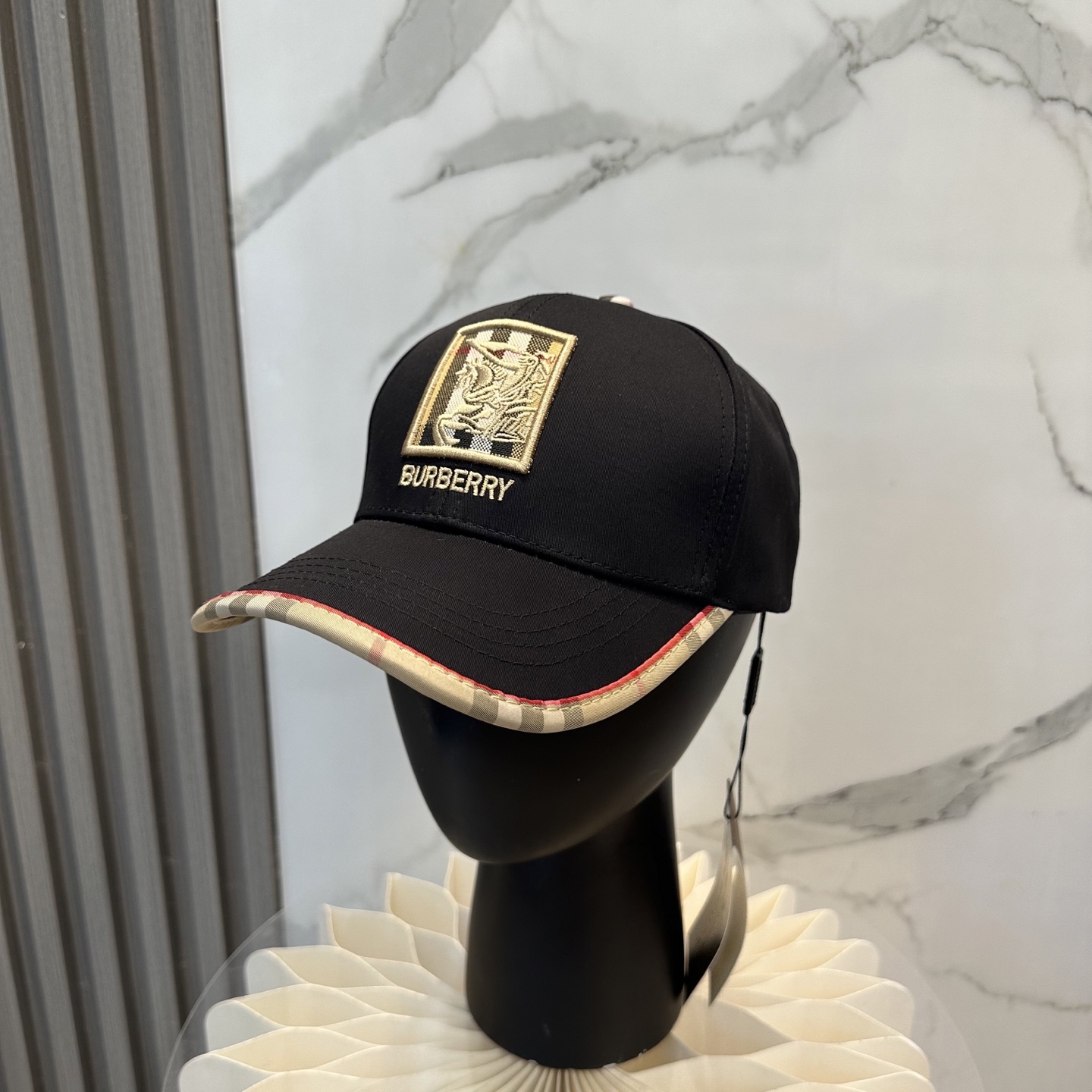 Burberry ☄️ Official website synchronized online 🎊  Korean version new British style customized 1:1 original single quality unisex baseball cap jacquard Meibang craft geological fabric high version quality 🔥🔥🔥