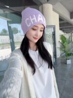 💰认准品质哦，精巯羊毛系列Chanel官网品质香奈儿秋冬网红时尚博主推荐款毛线帽，小红书爆款，手感超柔软舒适的针织线帽，弹性极佳！ - Image 3