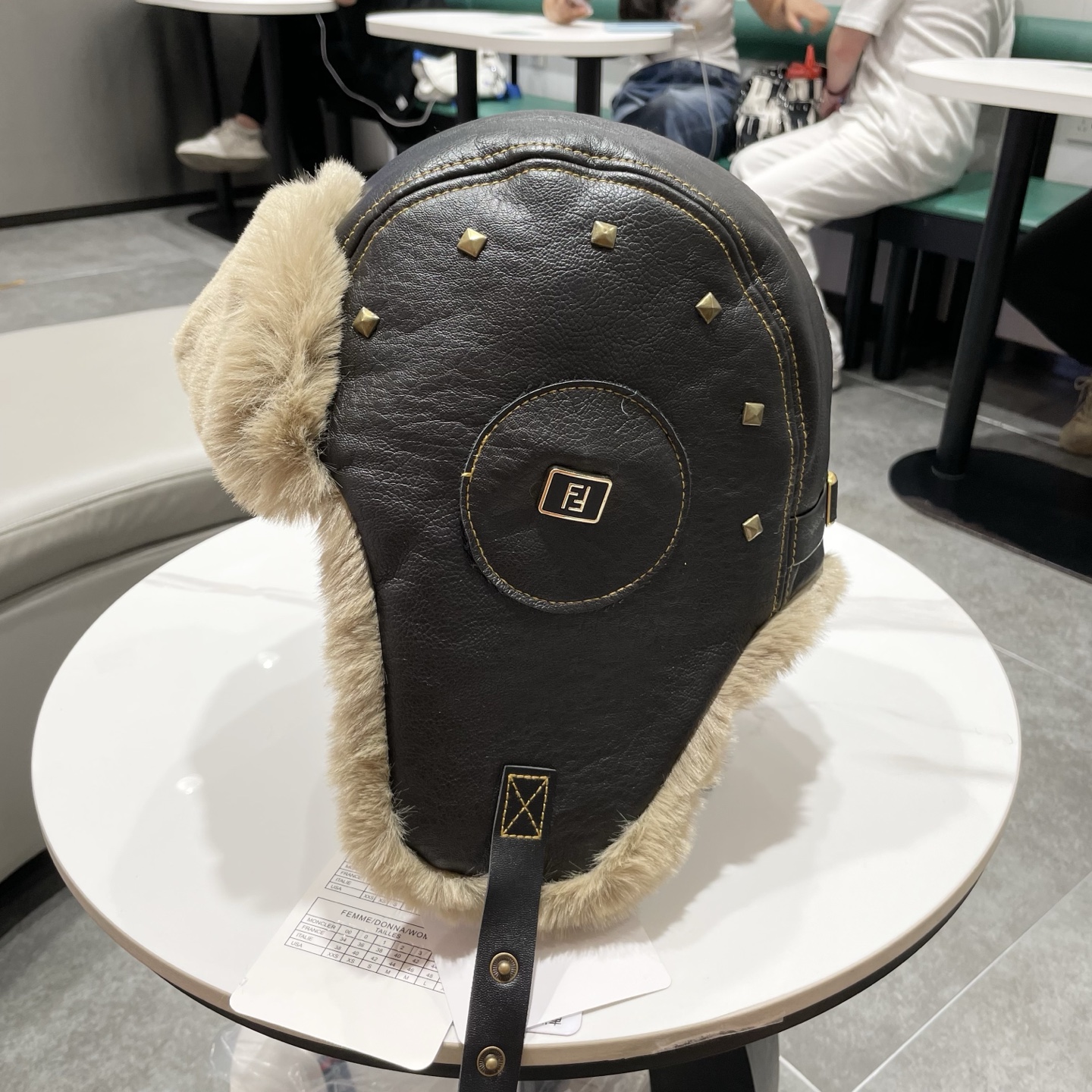 FENDI niche street subculture rivet Lei Feng hat trendy men's spicy girl hat