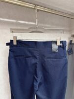 Prada's latest collection for autumn/winter 2025 in Asia! High end customized slim fit business casual pants with original hardware, suitable for daily business and leisure. The upper body effect is super positive, the three-dimensional slim fit lifts the buttocks, and the leg lines are fully highlighted. It contains special cotton fabric from Tencel! Belonging to the type of yarn dyed cotton! The texture is tight and delicate, making the upper body very comfortable and stylish, and extremely practical and versatile. It is definitely worth buying! Regular customers must receive recommendations!! Size: 29-36 - Image 8