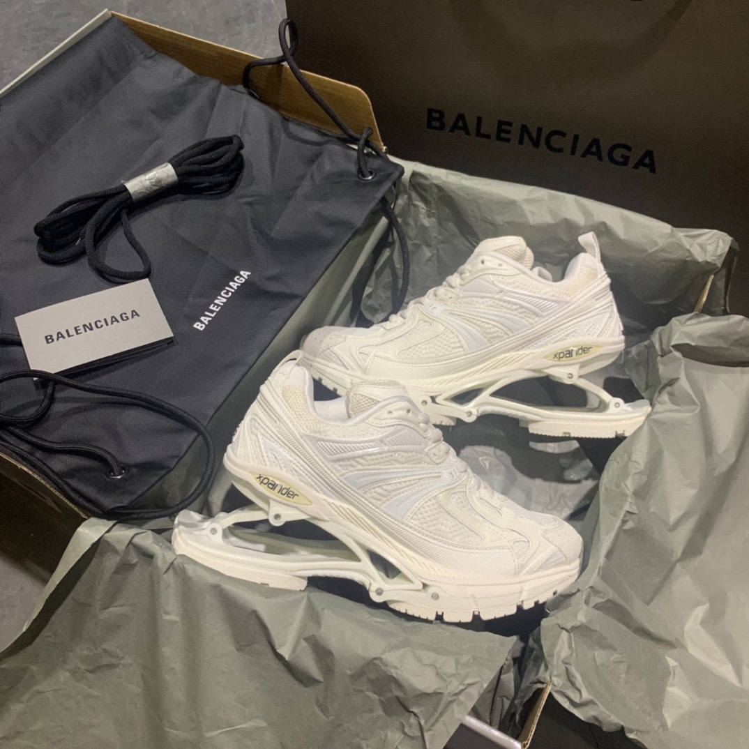 🆕配色🔥🔥🔥顶级版本💯Balenciaga X-PANDER Sneaker 2021SS 全新系列弹簧鞋 白色❤️男女👫尺码：35-45码
