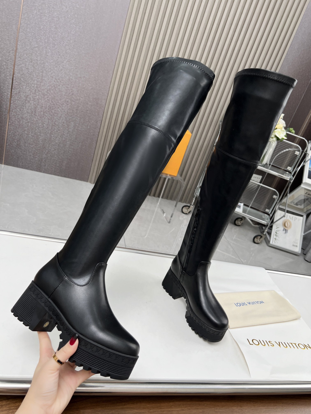Louis Vuitton trainer boots