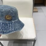 Gucci American Retro Western Cowboy Fisherman's Hat for Women 2025 New Big Head Waist Sunscreen Outdoor Mountaineering Hat - Image 8