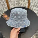 LV 新款牛仔渔夫帽 新工艺面料，巨遮脸！一年四季都可以戴材质 57cm - Image 3