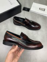 Gucci leather shoes, loafers - Image 4