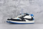 ▪🐼权威实拍💯#AJ36860
新货🚀#Travis Scott x Fragment Design x Air Jordan 1 Low OG SP AJ1 古驰联名 蓝黑花勾 低帮文化休闲板鞋 XS2024-037
#多方联名合作融合了Travis Scott 独特的音乐风格，藤原浩个性的设计风格以及Jordan品牌的经典元素 使其成为一双具有独特身份和价值的鞋子 清新而立体的外观加上联名标识更突出了其独特身份 这种配色方案显示出活力和时尚感 在视觉上引人注目  鞋身的质感和细腻的细节处理使其显得高端而格调十足  这款“倒钩”联名是设计与创意完美结合  融合多方的个性风格是一款备受瞩目的潮流鞋款
尺码：36 36.5 37.5 38 38.5 39 40 40.5 41 42 42.5 43 44 44.5 45 9.E5 - Image 2