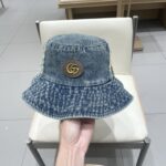 Gucci American Retro Western Cowboy Fisherman's Hat for Women 2025 New Big Head Waist Sunscreen Outdoor Mountaineering Hat - Image 6