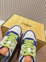 男码加10  Fendi芬迪板鞋首款大头运动鞋~~fendi match篮球运动鞋，最新元素注入加FF复古的设计，超经典百搭系列……
鞋面采用牛皮和牛猄拼接组合，侧面凸起的双F logo，内里采用毛巾布里，TPU发泡组合双色大底不一般的舒适！情侣款35-44 - Image 5
