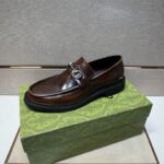 Gucci leather shoes, loafers - Image 4