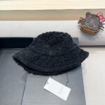 Gucci渔夫帽女秋冬季韩版大头围毛绒保暖护耳帽显脸小防风水桶盆帽 - Image 2