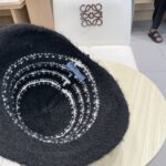 💰rada普拉达2025新款条纹针织渔夫帽女秋冬季日系复古百搭显脸小毛线帽大头围水桶帽子 - Image 9