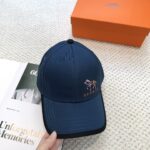 💰新款出货 HERMÈS (爱马仕)最新款原单棒球帽，拼色H，正品开模订制，原版透气帆布面料+原厂精钢调节扣，做工细致，时尚帅气质量超赞！ - Image 2