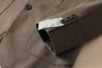 Gucc G's new men's wool suit jacket for autumn and winter 2025 is made to high standards with top-notch ready to wear clothing. It is custom-made in Italy with wool fabric, which has a delicate and soft touch. The upper body is firm and stylish, with a natural and comfortable texture. The fabric continuity is excellent, and the upper body effect is superb, suitable for any body shape. The overall brand is decorated with Thousand Bird Grid craftsmanship, exuding a strong sense of luxury. The design of two buttons, atmospheric and perfect ready to wear cut, stands out in terms of styling effect, and is a must-have for urban early autumn casual matching. Size: M-4XL slim fit 178 135 L slim fit maximum weight 190 pounds - Image 6