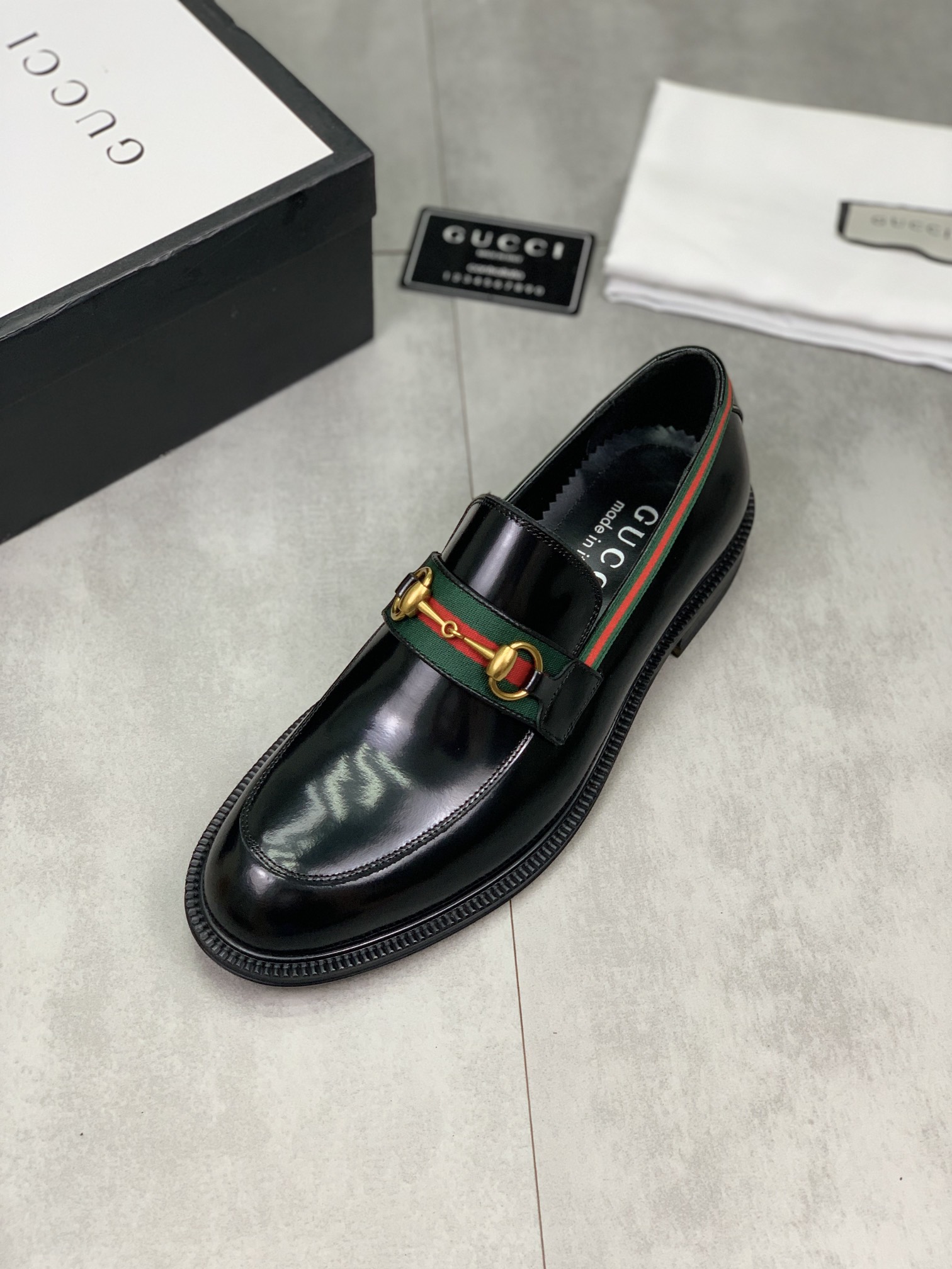 Gucci leather shoes, loafers