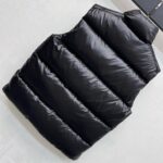 Moncle*2025新品上架   立领撞色羽绒马甲   定制YB进口尼龙材质  内里填充白鹅绒  保暖舒适  两侧口袋与前襟双拉链同色勾勒轮廓  整体色彩碰撞丰富  增添造型层次感  胸前沿用撞色系点缀标志性勋章装饰  彰显品牌调性  面辅料开发  立领马甲版型剪裁   显白修身  日常穿搭轻松驾驭  时尚潮流 充绒标准:国标90绒  充绒物:白鹅绒 

        高版本2色1-5码 - Image 7