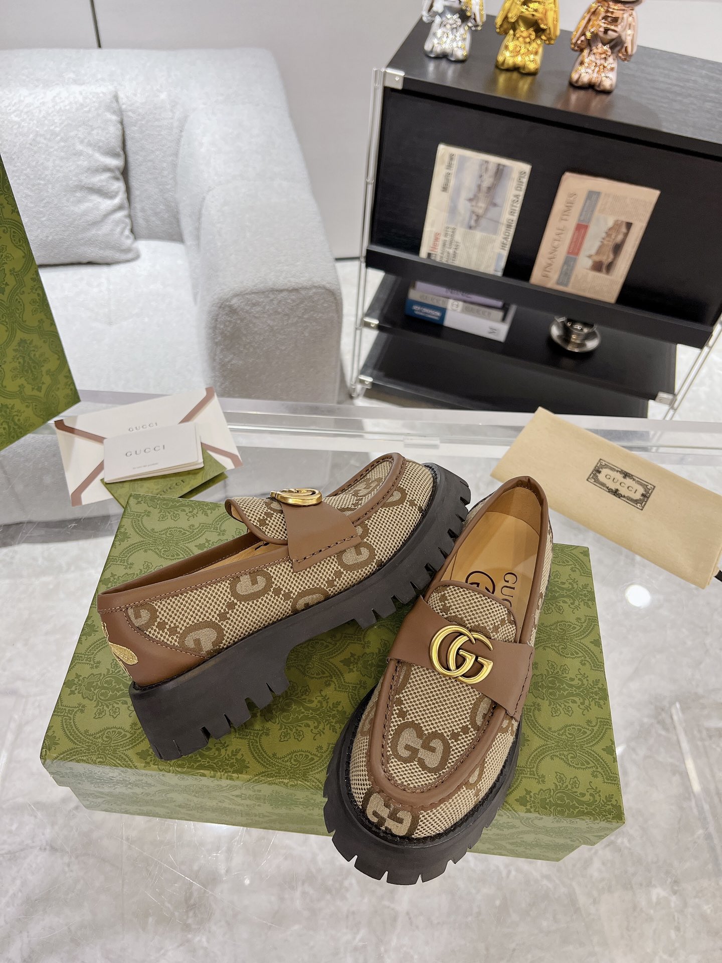 Gucci leather shoes, loafers