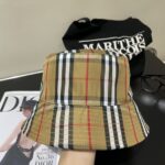 Comes with dust bagBurberry's hot selling item on Little Red Book! The original fisherman hat is a hot selling item at the counter, with a pure cotton lining that is lightweight and breathable. Perfect design, precise and accurate grid alignment, original factory quality, exclusive physical shooting, suitable for both men and women - Image 5