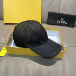 New shipmentComes with box bag, Fendi's new original baseball cap, double F-jacquard, a perennial hot selling item at the counter, with excellent reputation. Customized 1:1 mold, original jacquard sail fabric+top layer cowhide, lightweight and breathable! Excellent quality, basic head circumference of 56, adjustable patch. The picture must be sold! - Image 4