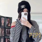 Chanel官网品质香奈儿秋冬网红时尚博主推荐款毛线帽，小红书爆款，手感超柔软舒适的针织线帽，弹性极佳！